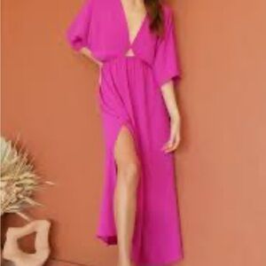 Tyche Fuchsia Maxi Dress